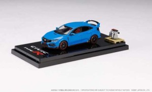 ホビージャパン 1/64 ホンダ シビック TYPE R (FK8) 2020 エンジンディスプレイモデル付（レーシングブルーパール）【HJ642055ABL】ミニ