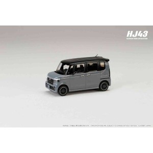 ホビージャパン 1/43 ホンダ N-BOX CUSTOM スレートグレーパール＆ブラック【HJ431006GP】ミニカー  返品種別B