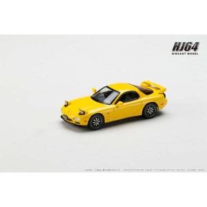 ホビージャパン 1/64 アンフィニ RX-7 (FD3S) TYPE RS カスタムバージョン サンバーストイエロー【HJ644007CY】ミニカー  返品種別B