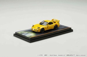 ホビージャパン 1/64 MAZDA RX-7（FD3S）RED SUNS / 頭文字D VS 中里 毅 高橋 啓介ドライバーフィギュア付き【HJ645007DB】ミニカー  返