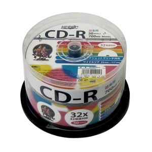 HIDISC HDCR80GMP50 音楽用CD-R80分 50枚パック[HDCR80GMP50] 返品種別A