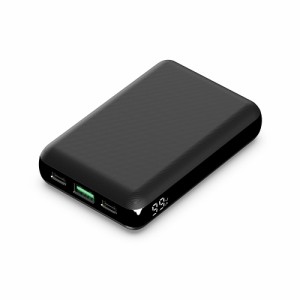 HIDISC HD-PD30W10000FTBK PD30W急速充電 モバイルバッテリー 10000mAh Type-C×2/USB-A×1　(ブラック)[HDPD30W10000FTBK] 返品種別A