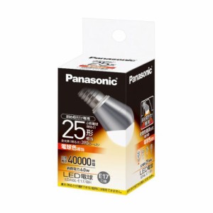 パナソニック LED電球 小形電球形 6.0W（電球色相当）【斜め取付け専用】 Panasonic　EVERLEDS(エバーレッズ) LDA6L-E17/BH返品種別A