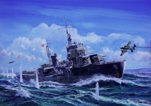 ピットロード 1/350 日本海軍 海防艦 鵜来(三式投射機装備型）【WB01】プラモデル  返品種別B