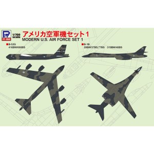 ピットロード 1/700 アメリカ空軍機セット1【S46】プラモデル  返品種別B