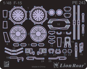 ピットロード 1/48 F-15J 航空自衛隊用 エッチングパーツ(GWH用)【PE243】ディテールアップパーツ  返品種別B