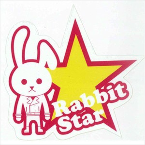 東洋マーク R808 ステッカー Rabbit star[R808TOYO] 返品種別A