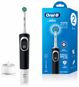 ブラウン D1004132BKN 電動歯ブラシ　（ブラック）BRAUN　Oral-B（オーラルB）すみずみクリーン[D1004132BKN] 返品種別A