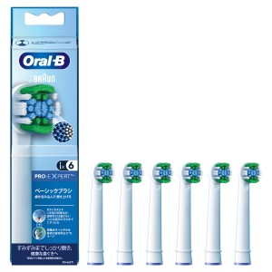 ブラウン EB20RX-6EL ベーシックブラシ（ホワイト）【6本入り】BRAUN　Oral-B（オーラルB）[EB20RX6EL] 返品種別A