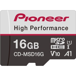 パイオニア CD-MSD16G 高信頼性microSDカード 16GBcarrozzeria(カロッツェリア)[CDMSD16G] 返品種別A