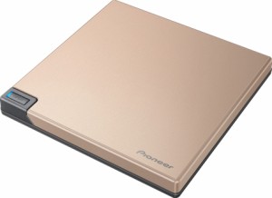 パイオニア BDR-XD08GL USB3.0 クラムシェル型ポータブルBDドライブ(ゴールド)[BDRXD08GL] 返品種別A