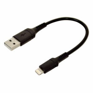 ラスタバナナ R01CAAL2A02BK USB A to Lightningケーブル 2.4A 10cm（ブラック）[R01CAAL2A02BK] 返品種別A