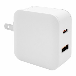 ラスタバナナ RACCA20W01WH PD20W QC3.0対応 Type-C×1/USB-A×1 AC充電器（ホワイト）[RACCA20W01WH] 返品種別A