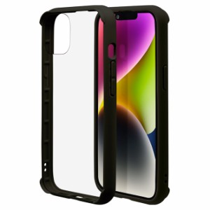 ラスタバナナ iPhone 14 / 13 用 VANILLA PACK AIR LITE ハイブリッドケース TPU×PC（ブラック） RastaBanana 7089IP261HB返品種別A