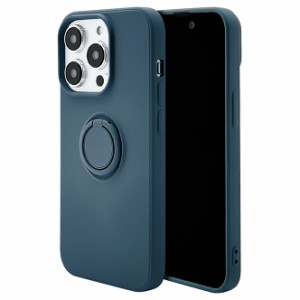 ラスタバナナ 7156IP261PTP iPhone 14 Pro用 TPUリングケース（ライトブルー）RastaBanana[7156IP261PTP] 返品種別A