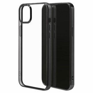 ラスタバナナ 7280IP267TP iPhone 14 Plus（6.7インチ）用TPUメタルフレームケース（ブラック）RastaBanana[7280IP267TP] 返品種別A