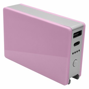 ラスタバナナ RLI050AC3A01LPU モバイルバッテリー Type-C1ポート/USB1ポート AC付リチウム充電器 5000mAh 3A（ライトパープル）[RLI050A