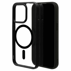 ラスタバナナ 7680IP361PHB iPhone15 Pro（6.1inch/3眼）用 MagSafe対応 ハイブリッドケース RHINO TPU×アクリル 5H 衝撃吸収 MIL規格（