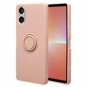 ラスタバナナ 7760XP55TPRLPK Xperia 5 V(SO-53D/SOG12)用 TPUリングケース（ライトピンク）[7760XP55TPRLPK] 返品種別A