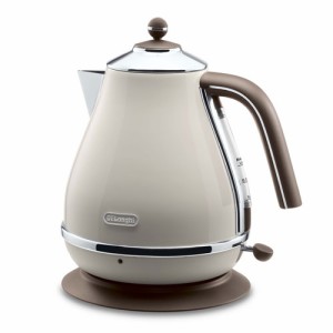 デロンギ KBOV1200J-BG 電気ケトル　1.0L　ドルチェベージュDeLonghi　 アイコナ・ヴィンテージ コレクション[KBOV1200JBG] 返品種別A