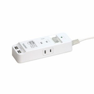 プリンストン PPS-UTAPS1 火災防止＋USB給電機能付マルチタップ「Unitap Safe」 3個口＋USB 2ポート[PPSUTAPS1] 返品種別A