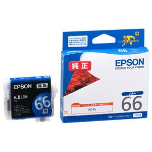 エプソン ICBL66 ［純正］ インクカートリッジ（ブルー）EPSON[ICBL66] 返品種別A