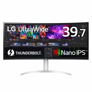 LG 40WP95C-W [39.7型 21:9 5120×2160曲面型ウルトラワイドモニター/Nano IPS/Thunderbolt 4/Live Color Low Blue Light/DCI-P3 98％/PD