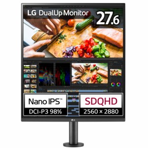 LG 28MQ780-B [27.6型 LG DualUp Monitor Ergo 2560×2880(16:18) / Nano IPS / DCI-P3 98％ / Live Color Low Blue Light / アーム型ス