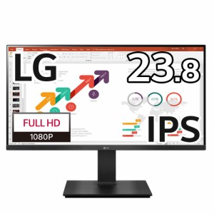 LG 24BP450Y-B [23.8型 IPS フルHD ビジネスモニター/75Hz/D-Sub・HDMI・DP/高さ調整/超解像技術/ピボット/スイベル左右355°/FreeSync/