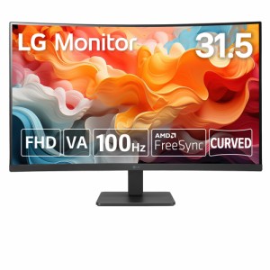 LG 32MR50C-B [31.5型 曲面型 LG Monitor / VA / 100Hz / NTSC 72％ / コントラスト3000：1/ AMD FreeSync / D-Sub・HDMI対応対応 /DAS M