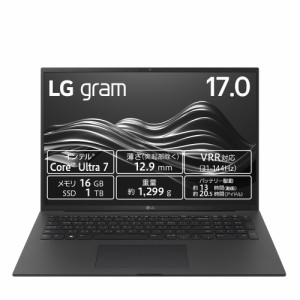 LG 17Z90SP-MA78J [ノートパソコン 17型、IPS液晶、WQXGA(2560×1600)/軽量薄型デザイン、1299g、薄さ12.9mm/Core Ultra 7 155H/メモリ 1