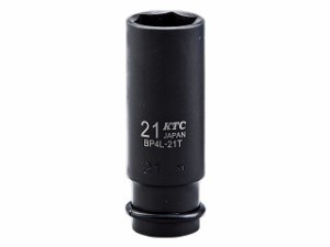 京都機械工具 BP4L-10TP-S 12.7sq.インパクトレンチ用ソケット (ディープ薄肉) 10mm ピン・リング付きKTC[BP4L10TPSKTC] 返品種別B