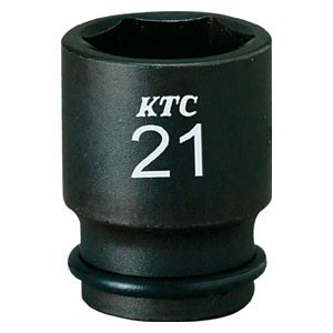 京都機械工具 BP3M-07TP 9.5sq.インパクトレンチ用ソケット（セミディープ薄肉）ピン・リング付 7mmKTC[BP3M07TP] 返品種別B