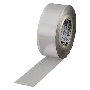 トラスコ中山 TRAT1002 スーパーアルミ箔粘着テープ ツヤなし 幅100mm×長さ50m（シルバー）1巻[TRAT1002] 返品種別B