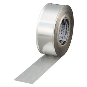 トラスコ中山 TRAT1001 スーパーアルミ箔粘着テープ ツヤあり 幅100mm×長さ50m（シルバー）1巻[TRAT1001] 返品種別B