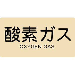 トラスコ中山 TPS-OGY-M 配管用ステッカー 酸素ガス 横 中 5枚入[TPSOGYM] 返品種別B