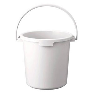 トラスコ中山 TPPB-22-W PPカラーバケツ 22L 白[TPPB22W] 返品種別B