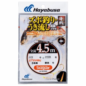 ハヤブサ SE260-10-4 真鯛・イサキズボ釣り・ウキ流し 4.5m3本 SE260 10号 ハリス4号HAYABUSA[SE260104] 返品種別A