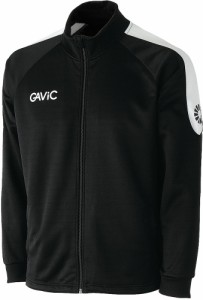 GAVIC サッカー・フットサル用　ジュニア AKウォーミングトップ（フルZIP）（BLK/WHT・150） ガビック GA0616-BLKWH-150返品種別A