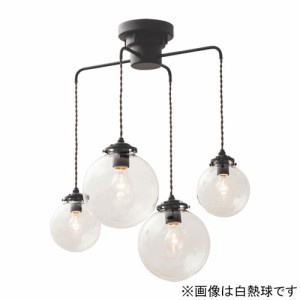 インターフォルム LEDペンダントライト【コード吊】(LED電球付き) INTERFORM　Orelia4 オレリア4（クリア） LT-1947CL返品種別A