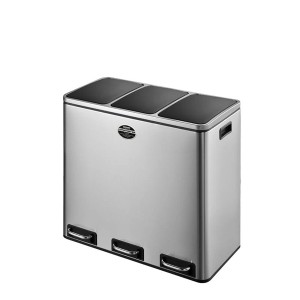 ダルトン(DULTON) K855-1203-3 3 コンパートメントビン 54BONOX 3-COMPARTMENT BIN 54 ステンレス製ゴミ箱[K85512033] 返品種別A