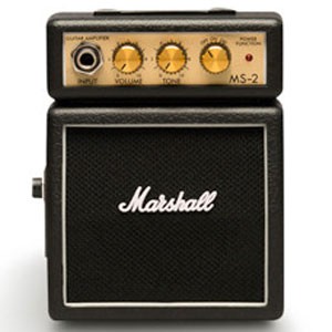 マーシャル MS-2 1W ギターアンプ(ブラック)Marshall  MICRO AMP  Mighty Mini[MS2MARSHALL] 返品種別A