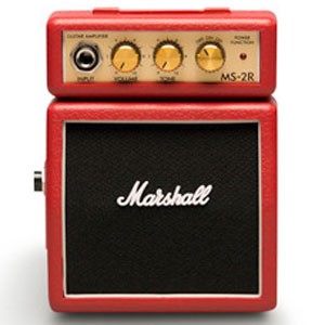 マーシャル MS-2R 1W ギターアンプ(レッド)Marshall  MICRO AMP  Red Mini[MS2RMARSHALL] 返品種別A