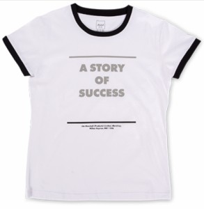 マーシャル SUCCESS/XS 襟袖黒縁 レトロテイストデザイン Tシャツ LADY’S(サイズ：レディースXS)[SUCCESSXS] 返品種別A