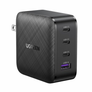 UGREEN（ユーグリーン） 70773 PD対応 65W 急速充電器 4ポート（Type-C×3ポート、USB-A×1ポート）[7077365W] 返品種別A