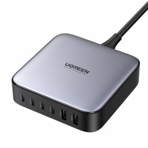 UGREEN（ユーグリーン） 90551 PD対応 急速充電器200W 6ポート（Type-C×4ポート、USB-A×2ポート） 卓上 Type-C to Cケーブル付属[90551