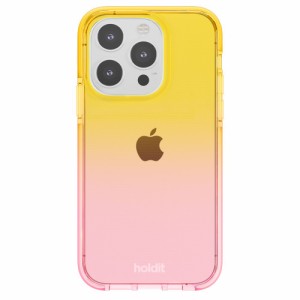 Holdit（ホールディット） iPhone14 Pro用 Seethru 耐衝撃 クリアケース(ブライトピンク/オレンジジュース) Holdit 15794返品種別A