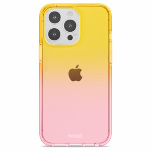 Holdit（ホールディット） iPhone14 Pro MAX用 Seethru 耐衝撃 クリアケース(ブライトピンク/オレンジジュース) Holdit 15795返品種別A