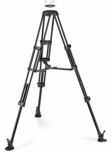 マンフロット MVTTWINMA アルミツインビデオ三脚 ミッドスプレッダー付属Manfrotto[MVTTWINMA] 返品種別A