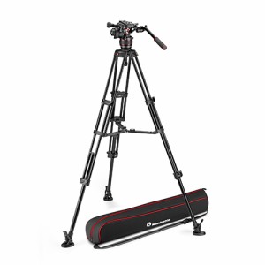 マンフロット MVK608TWINMA ナイトロテック608ビデオ雲台+アルミツイン三脚MSManfrotto[MVK608TWINMA] 返品種別A